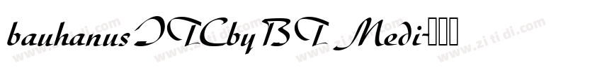 bauhanusITCbyBT Medi字体转换
